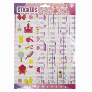 Naklejki 8 arkuszy Toaletka królewny 3+