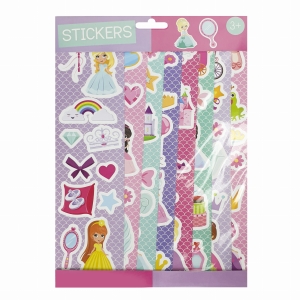 Naklejki 8 arkuszy Księżniczki 3+
