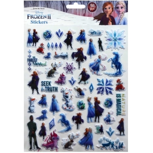 Naklejki Wypukłe 3D dla dzieci 50 szt.  Frozen II 3+