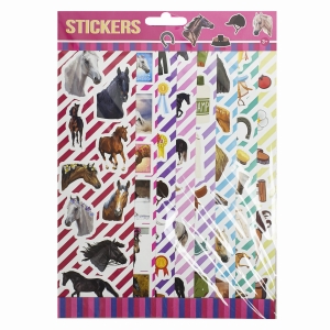 Naklejki 8 arkuszy Koniki  3+