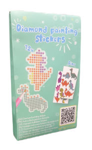 Diamentowe naklejki malowanie diamentami  Dinozaur