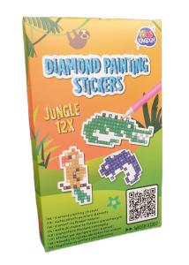 Diamentowe naklejki malowanie diamentami Krokodyl