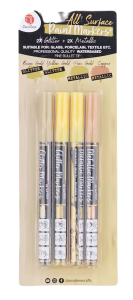 Markery kredowe 4 szt DecoTime żółte