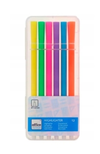 Zakreślacze Cienkopisy neonowe 12 szt