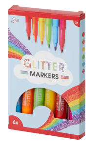 Markery pisaki z brokatem 6 sztuk Craft Universe