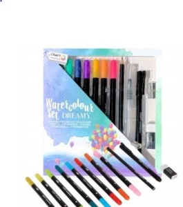 Zestaw Pisaków Akwarelowych z dodatkami 13 szt. Craft Sensation
