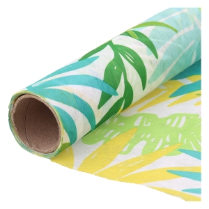 Tkanina dekoracyjna 35 x 200 cm Liście