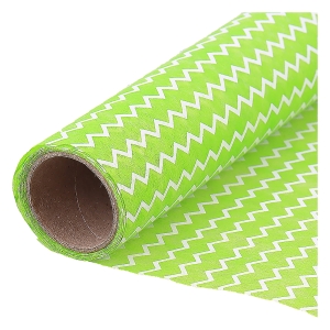 Tkanina dekoracyjna 35 x 200 cm Zielone paski