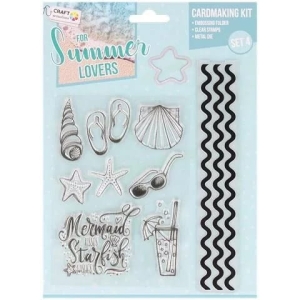 Stemple akrylowe Craft Sensations z wykrojnikiem Summer Set 4