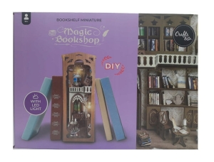 Zrób to sam Podpórka do książek rozkładany domek z LED Magic bookshop