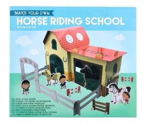 Stwórz swoją własną szkółkę jeździecką modelarstwo kartonowe