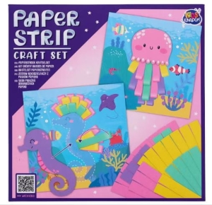 Zestaw do zabaw kreatywnych Paski papieru 24x24x0.6 cm Ocean