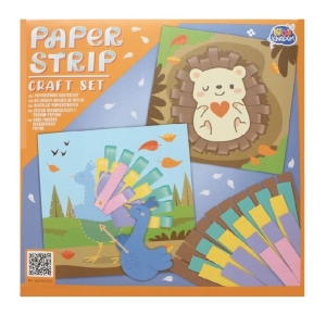 Zestaw do zabaw kreatywnych Paski papieru 24x24x0.6 cm Zwierzęta