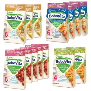 BoboVita Kaszka mleczno-ryżowa manna MIX 14 x 330g 4+ 6+