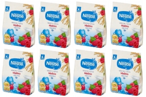 NESTLE Kaszka mleczno-ryżowa Malina po 4 miesiącu 8 x 230g