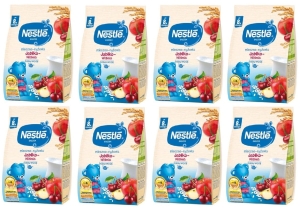 NESTLE Kaszka mleczno-ryżowa Jabłko-Wiśnia  po 8 miesiącu 8 x 230g
