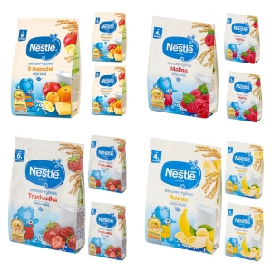 NESTLE Kaszka mleczno-ryżowa MIX smaków 12 x 230g 4m+