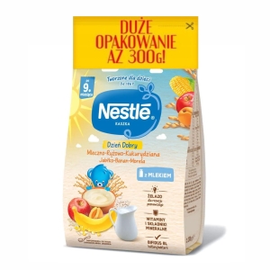 NESTLE Kaszka mleczno-ryżowa Jabłko Banan Morela po 9 miesiącu 300g