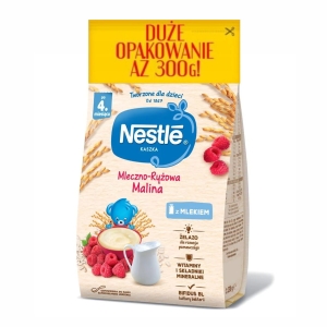 NESTLE Kaszka mleczno-ryżowa Malina - po 4 miesiącu 300g