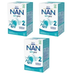 Nestle Nan Optipro 2 Mleko Modyfikowane następne dla niemowląt powyżej 6 miesiąca 3x650 g