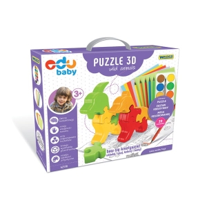 Puzzle 3D wild animals 3+ 42170