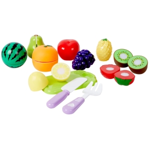 Zabawkowy zestaw do krojenia dla dzieci owoce na rzepy 21 części
