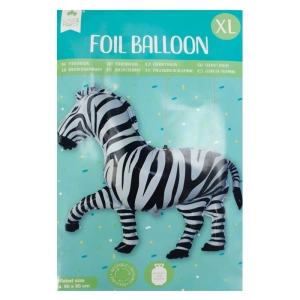 Balon XL foliowy 90x95 cm Zebra Cool 2 Party