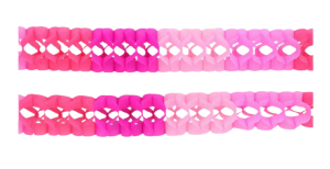 Girlanda dekoracyjna na przyjęcie różowa 2 x 2.5 m