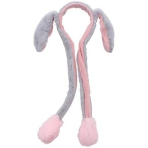 Diadem wielkanocny Ruchome uszy zająca szare