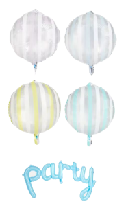 Zestaw balonów foliowych party impreza 5 elementów