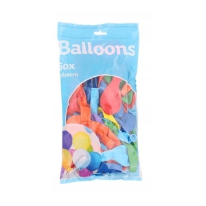 BALON XXL 50 SZT kolorowe balony Ø 26 cm
