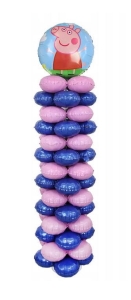 Girlanda Imprezowy Słup z balonów 160 cm Świnka Peppa