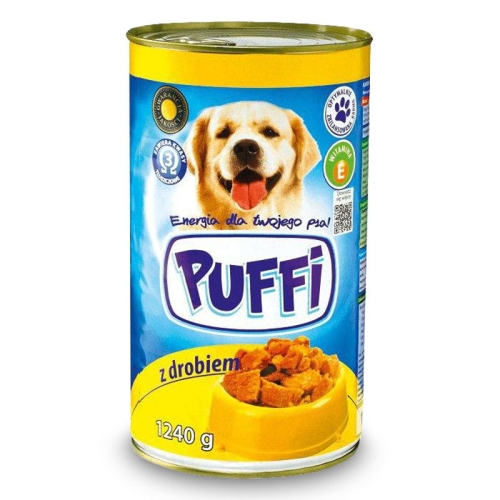Karma da psa PUFFI z drobiem puszka 1240g.jpg