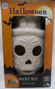 Zestaw Do Malowania Halloween Dekoracja z LED 3+