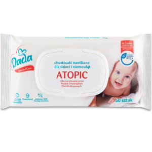 DADA ATOPIC Specjal Care Chusteczki do skóry atopowej 50szt