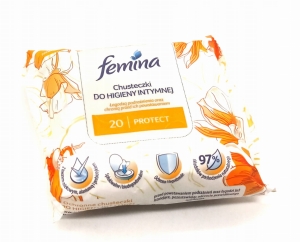 Femina Chusteczki do higieny intymnej  Protect 20 szt.