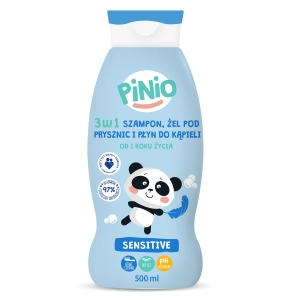 Pinio 3w1 Szampon Żel  Płyn do kąpieli Sensitive 500ml NEW