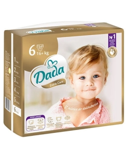 Dada Pieluchy jednorazowe Extra Care 6 extra large  16+ kg 34 szt.
