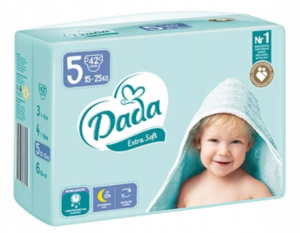 Pieluchy jednorazowe Dada Extra Soft 5 JUNIOR 15‑25 kg 42 szt new