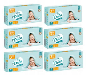 Pieluchy jednorazowe Dada Extra Soft 3 MIDI 4-9 kg 324 szt