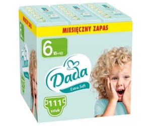 Pieluchy jednorazowe Dada Extra Soft 6 16+ kg 111 szt