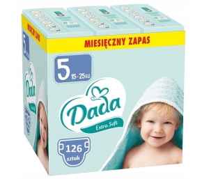 Pieluchy jednorazowe Dada Extra Soft 5 15-25 kg 126 szt