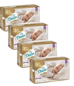 Dada Pieluchy jednorazowe Extra Care 3 MIDI  4‑9 kg 4x50 szt. NEW