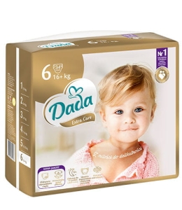 Dada Pieluchy jednorazowe Extra Care 6 extra large  16+ kg 34 szt. NEW