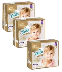Dada Pieluchy jednorazowe Extra Care 6 extra large  16+ kg 3x34 szt. 102szt NEW