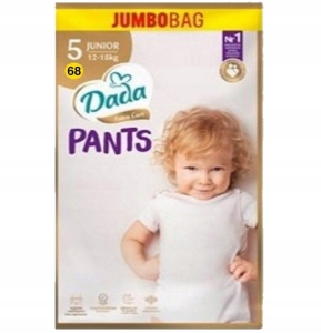Dada Extra Care pieluchomajtki PANTS JUMBOBAG 5 JUNIOR  12-18 kg 68 sztuk