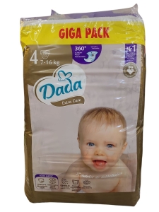 Dada Pieluchy jednorazowe Extra Care 4 MAXI  7-16 kg 164 sztuki GIGA PACK
