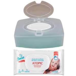 DADA ATOPIC Specjal Care Chusteczki do skóry atopowej 50szt + pudełko