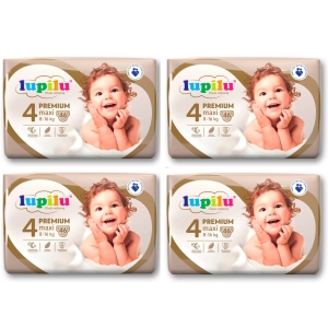 LUPILU Pieluchy PREMIUM 4 Maxi 8-16 kg 4 x 46 szt. Złote