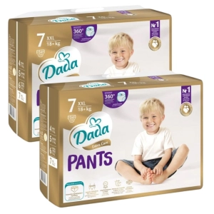 Dada Extra Care pieluchomajtki Pants 7 XXL 18+ kg  2x34 68 sztuk NEW